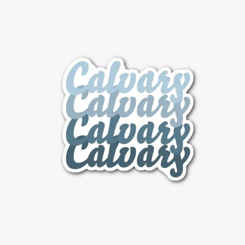 Calvary Blue Script